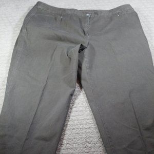 Additions by Chico's Size 16 High Rise Straight Leg Olive Green Pants